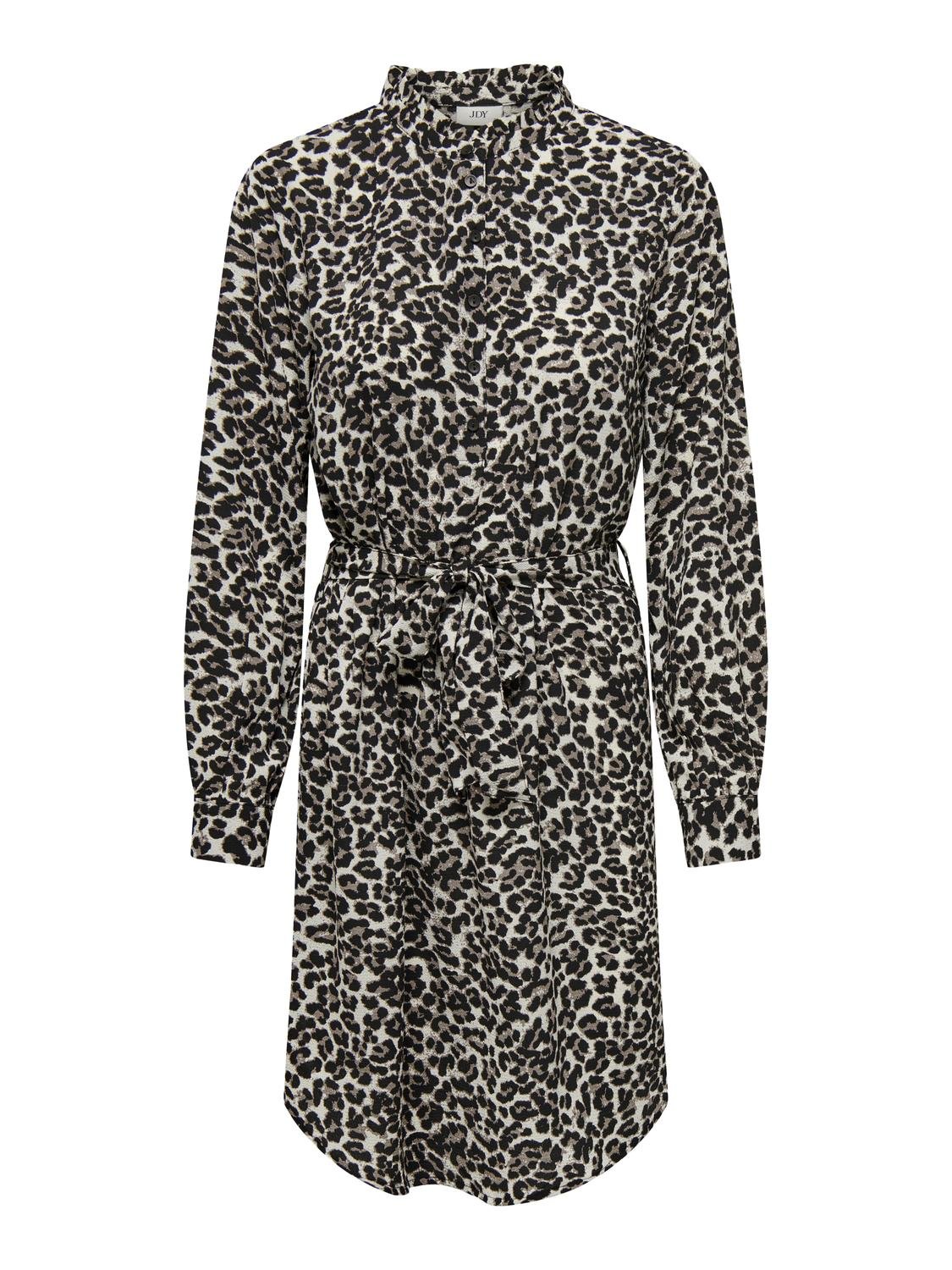 ONLY Regular fit Chinese boord Korte jurk -Pumice Stone - 15305403