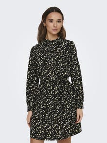 ONLY Regular Fit China Collar Short dress -Black - 15305403