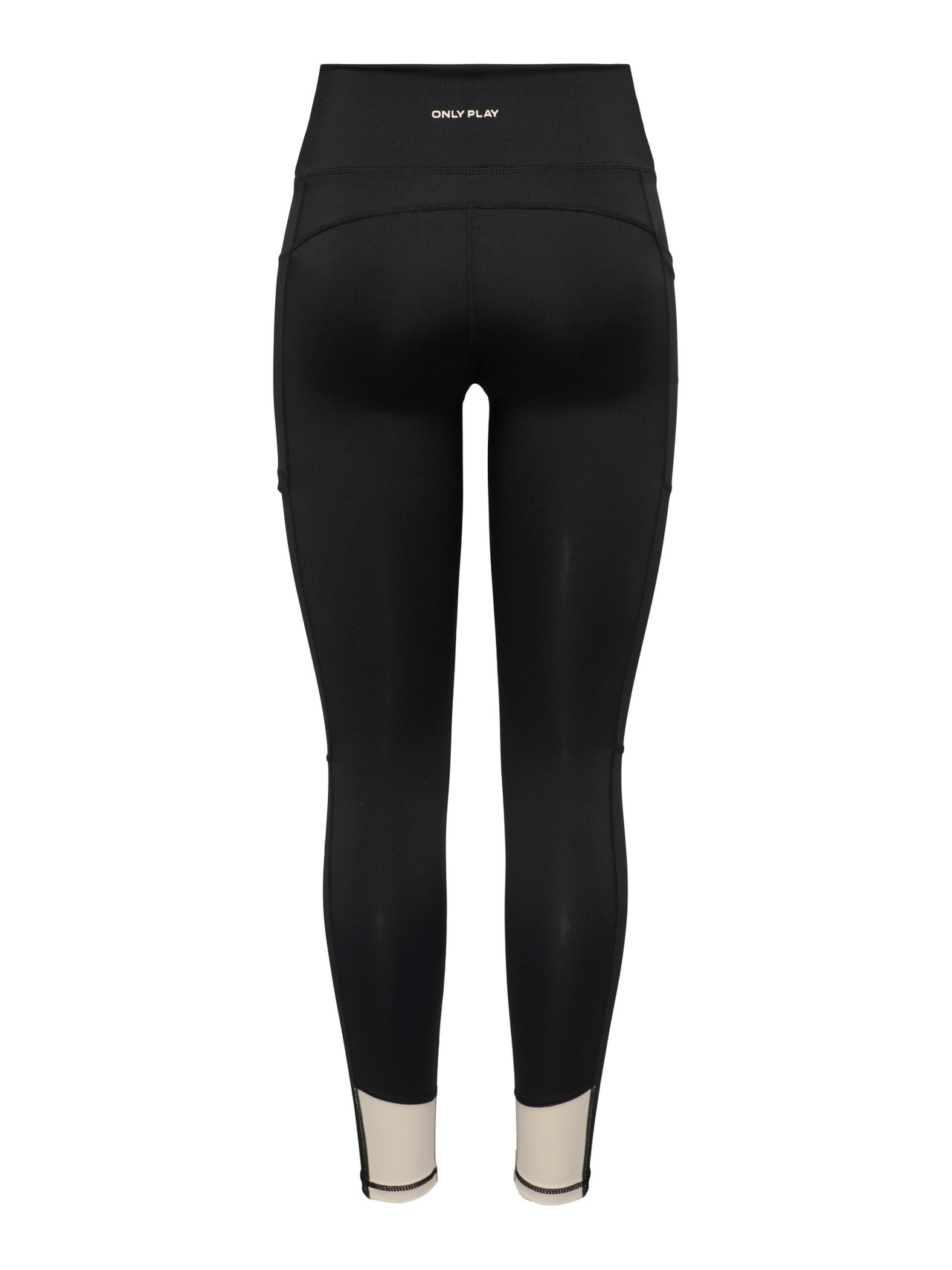 ONLY PLAY Black High Waist Exposed Seam Sports Leggings