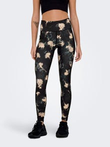ONLY Sports leggings with high waist -Dark Shadow - 15305450