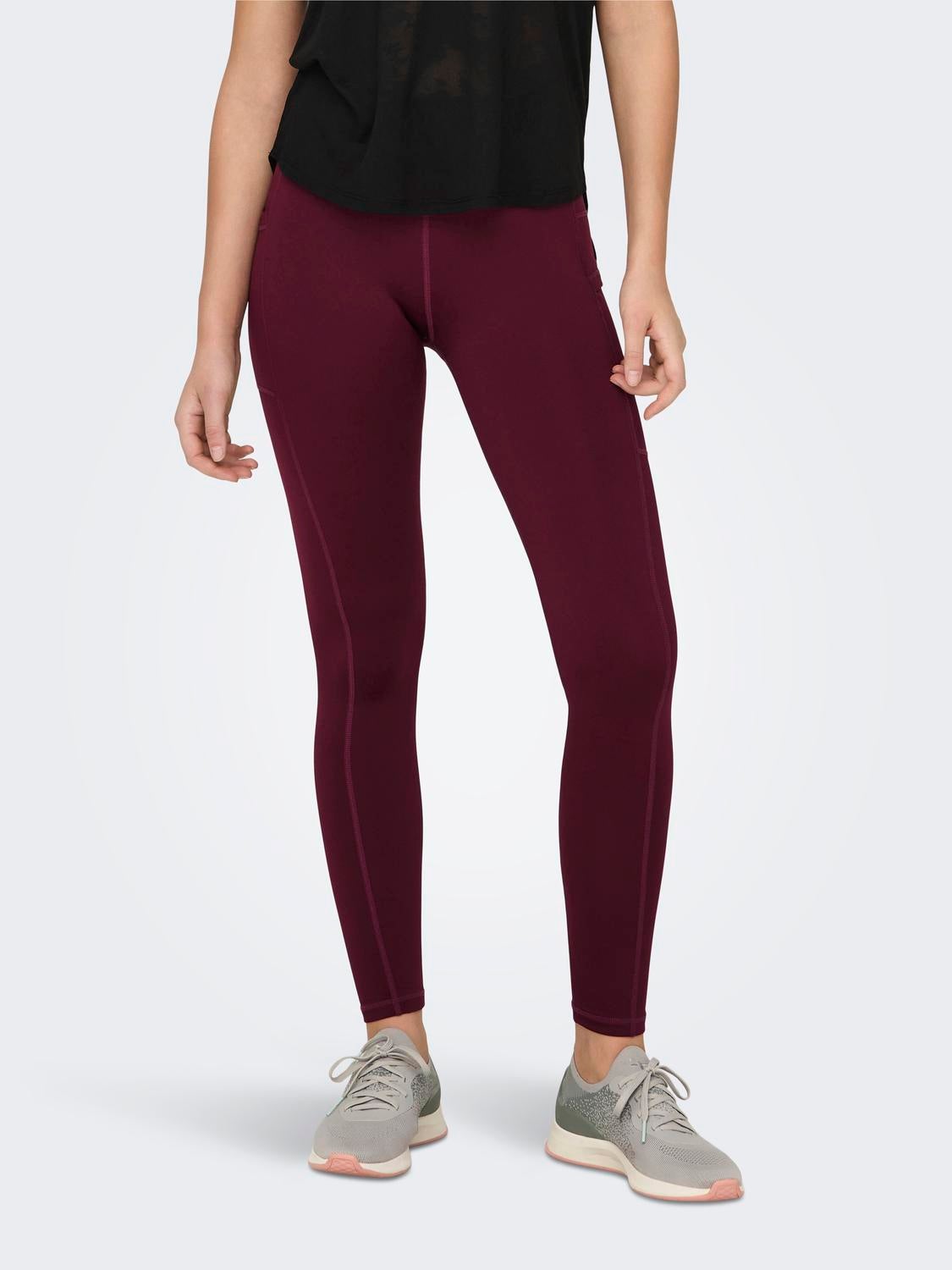 Dark hotsell maroon leggings