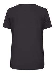 ONLY curvy O-hals t-shirt med print -Phantom - 15305519