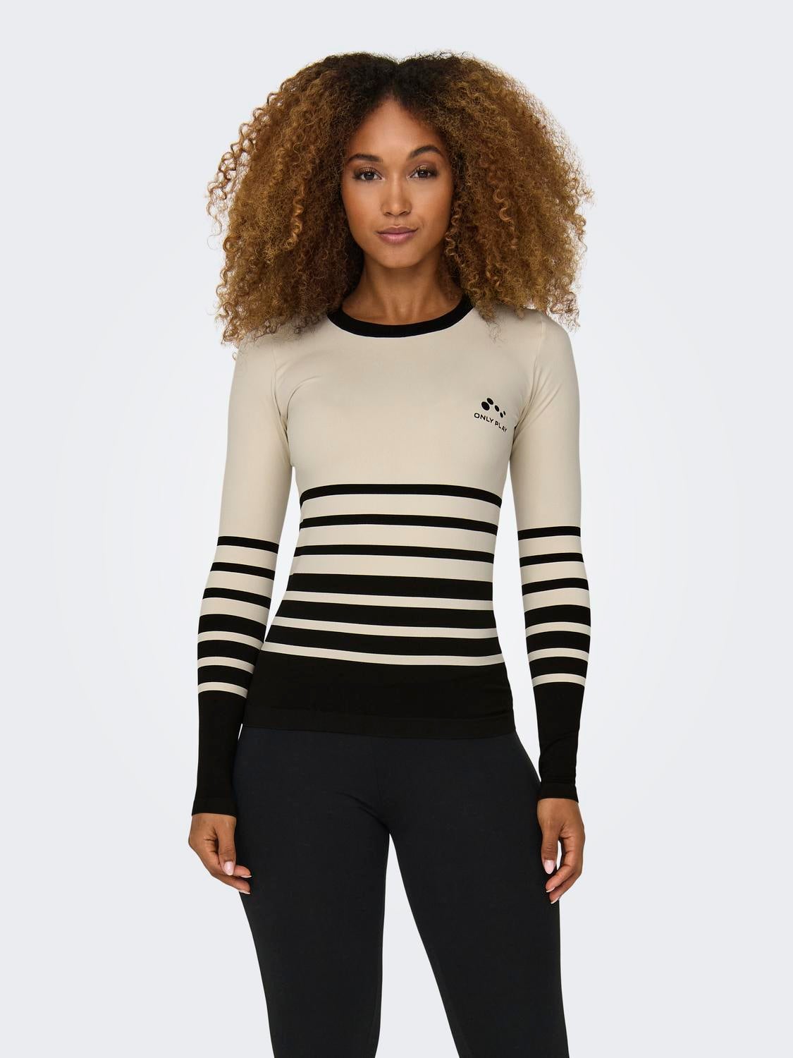 Long sleeved sports hot sale top womens