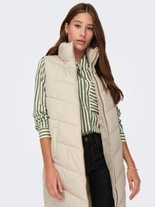 ONLY Long vest with high neck -Moonbeam - 15305655