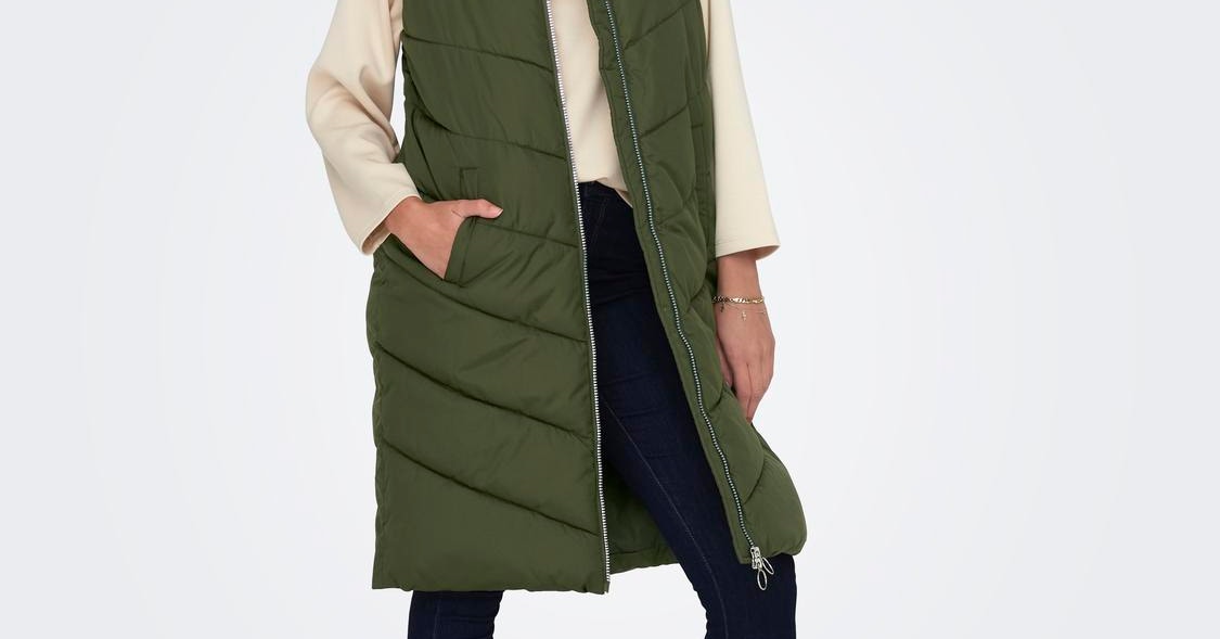  Huicai Chalecos con capucha para mujer, chaleco acolchado de  longitud media, Manzana Verde (Apple Green), L : Ropa, Zapatos y Joyería