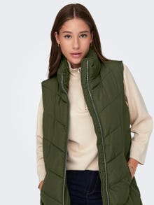 ONLY Long vest with high neck -Forest Night - 15305655