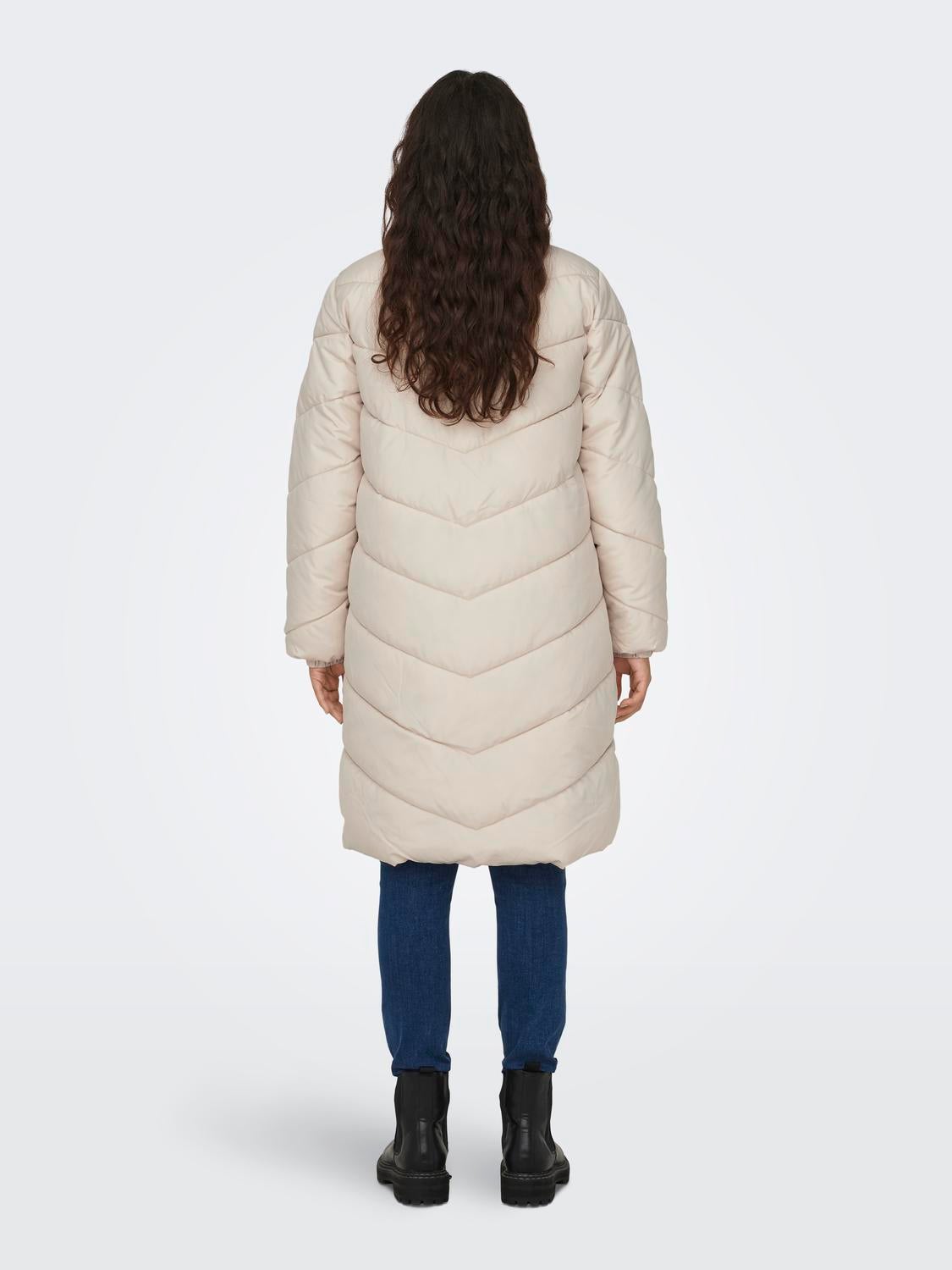 Monki long puffer coat sale