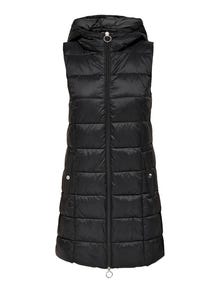 ONLY Gilets anti-froid Capuche -Black - 15305665