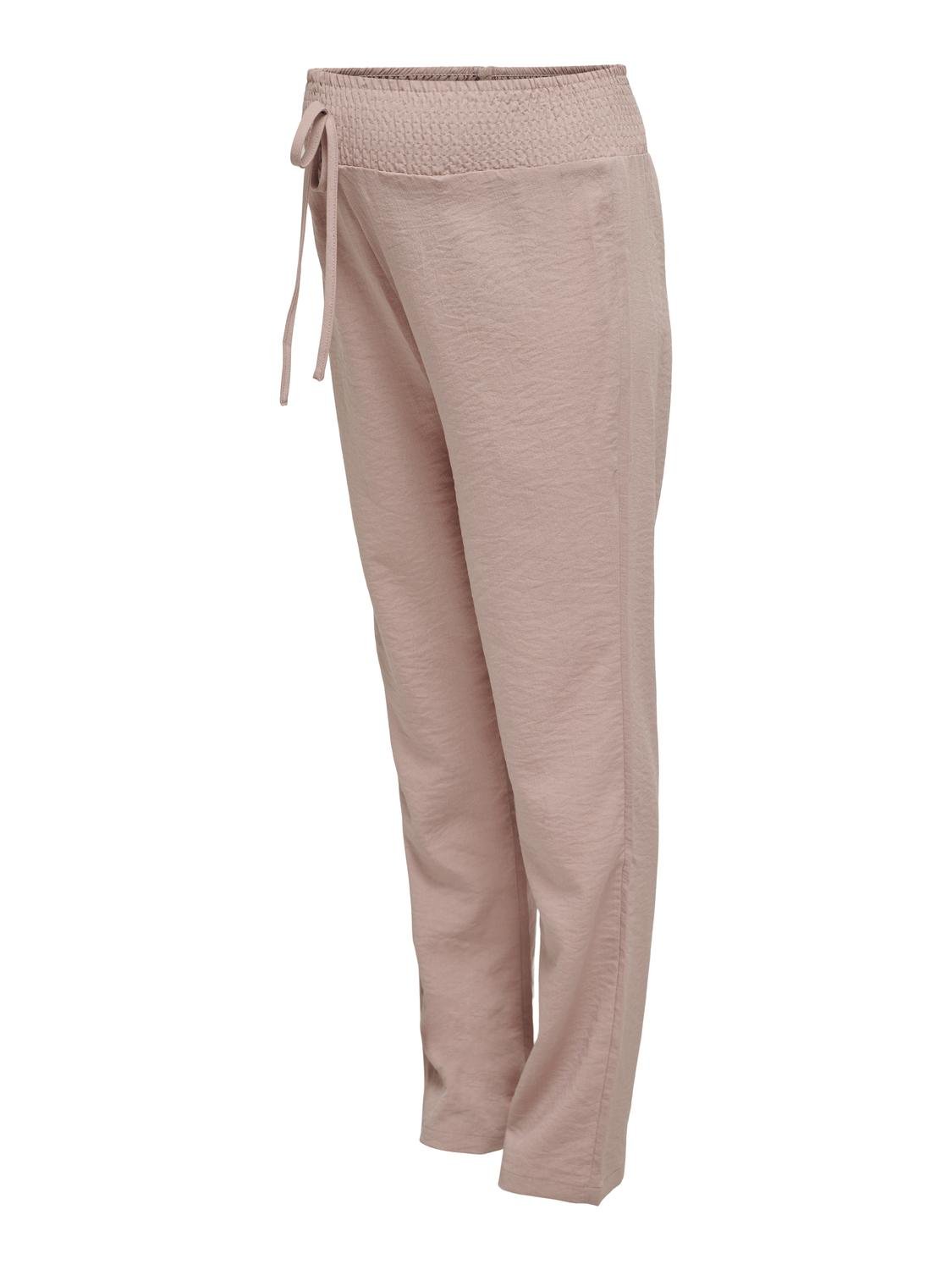 ONLY Pantalons cargo Straight Fit Taille moyenne Grossesse -Misty Rose - 15305692