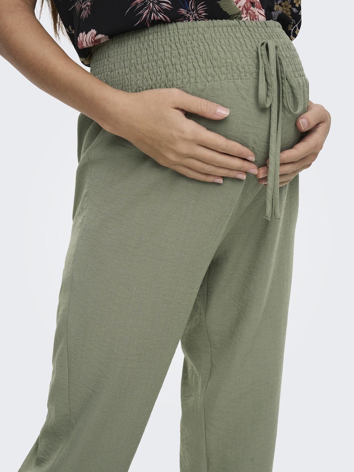 ONLY Mama Straight Fit Pants -Sea Spray - 15305692