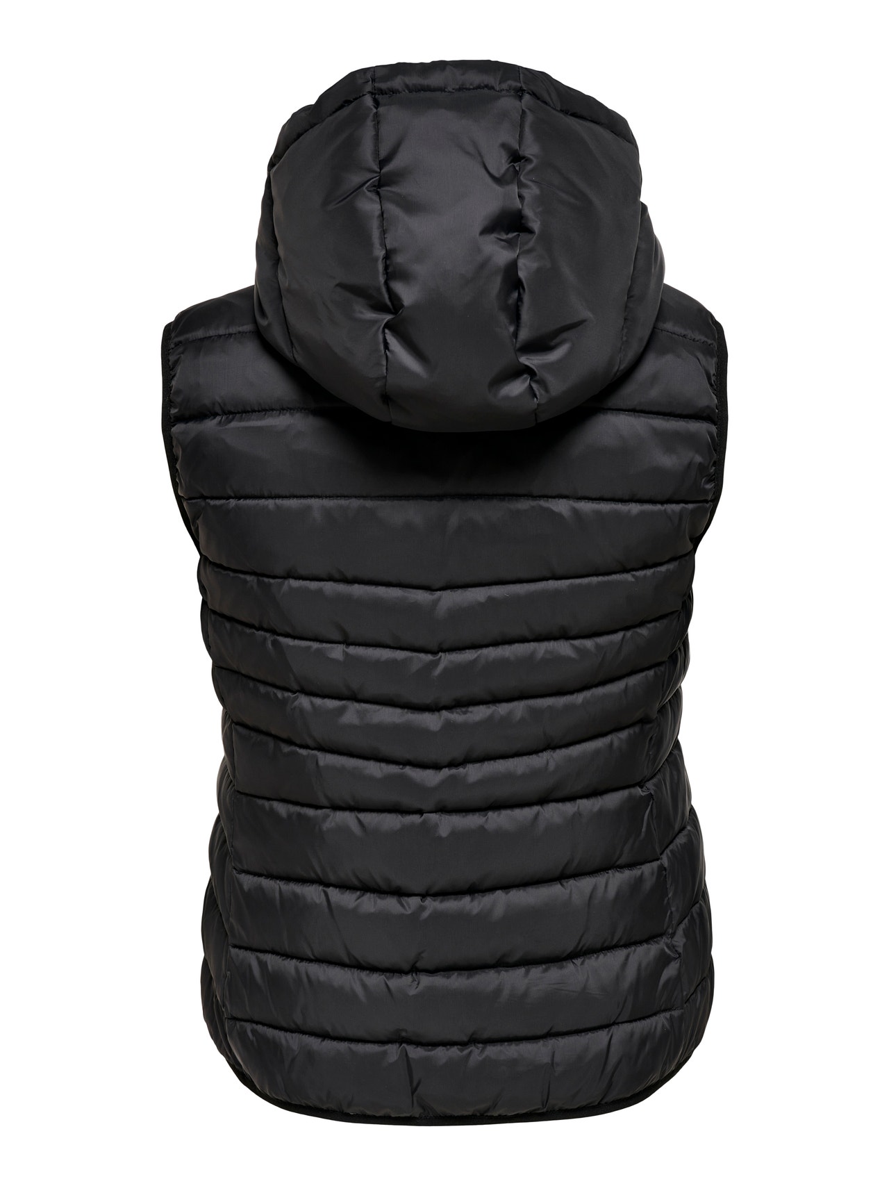 ONLY Curvy Hooded vest -Black - 15305695