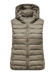 ONLY Capuchon Gilet -Walnut - 15305695
