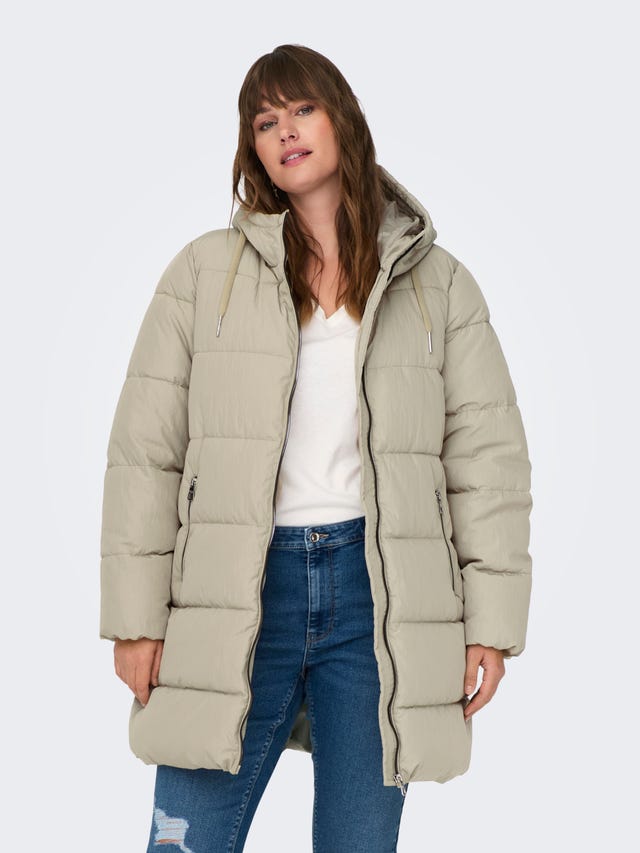 ONLY curvy Hooded puffer coat - 15305699