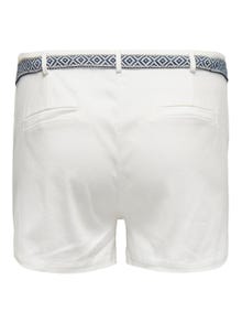 ONLY Mama shorts med bælte -Bright White - 15305718