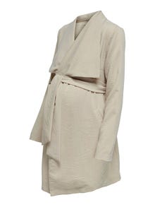 ONLY Mama solid color jacket -Pumice Stone - 15305723