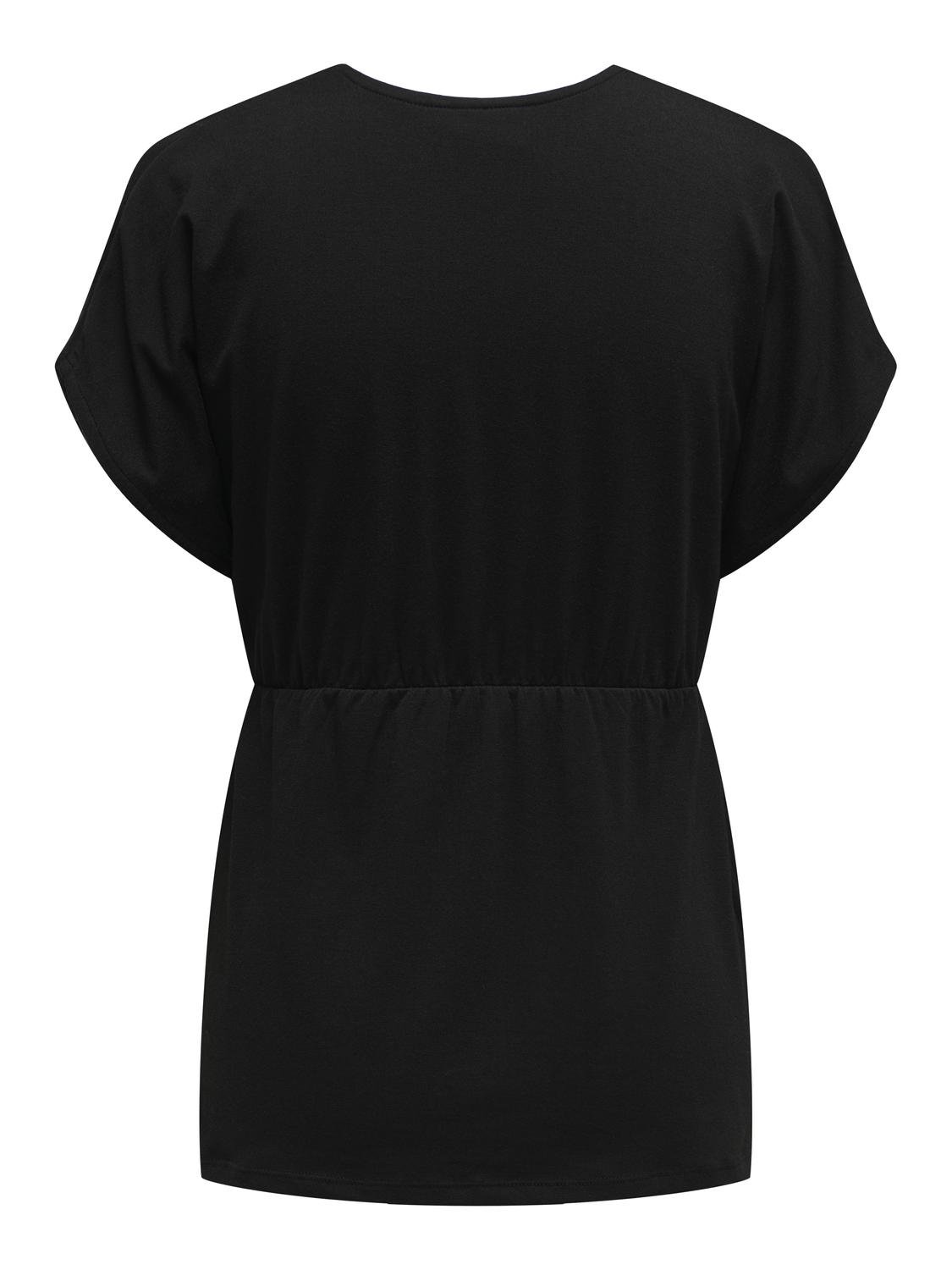 ONLY Normal geschnitten Rundhals T-Shirt -Black - 15305785
