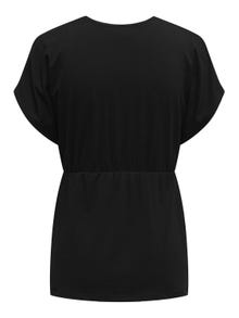 ONLY Normal geschnitten Rundhals T-Shirt -Black - 15305785