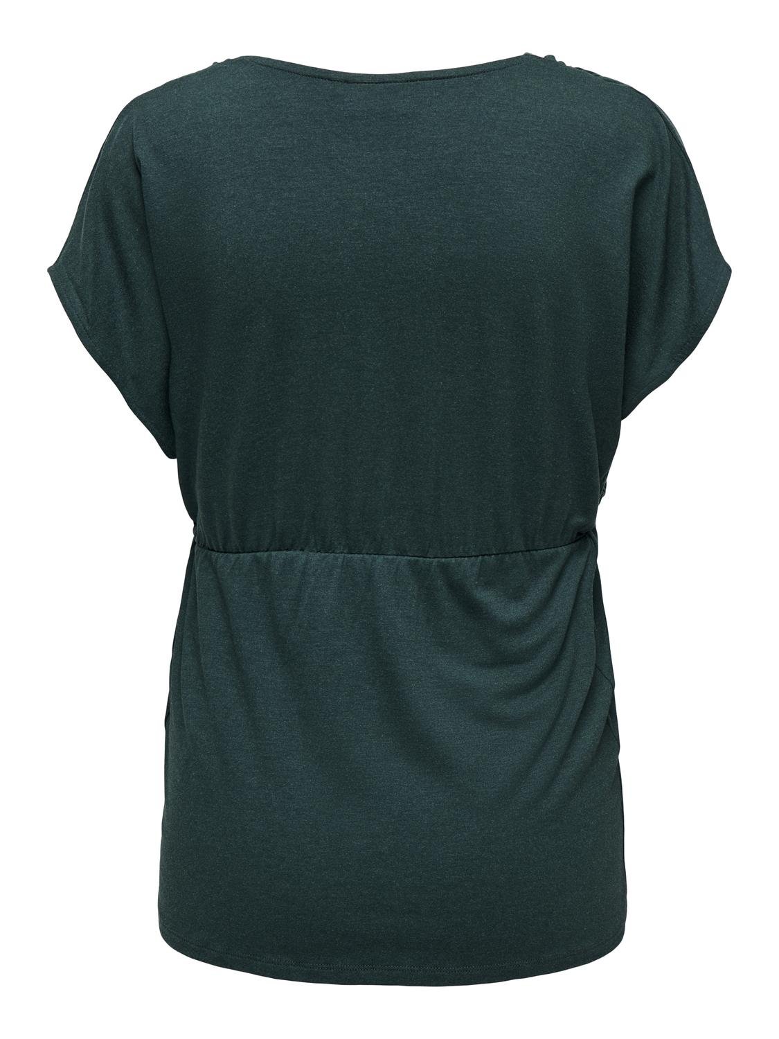 ONLY Normal geschnitten Rundhals T-Shirt -Green Gables - 15305785