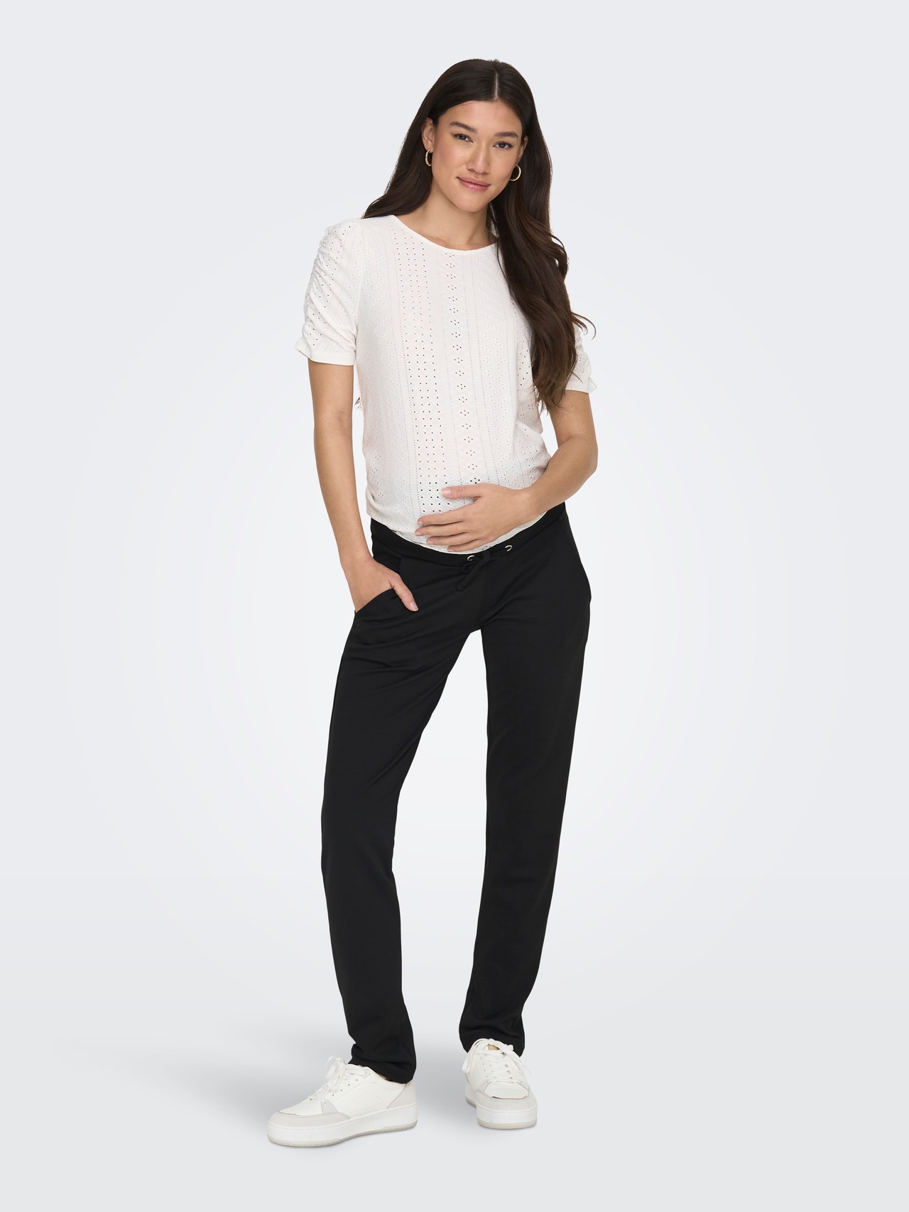ONLY Mama poptrash trousers -Black - 15305790