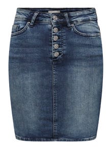 ONLY Mini denim nederdel -Dark Blue Denim - 15305793