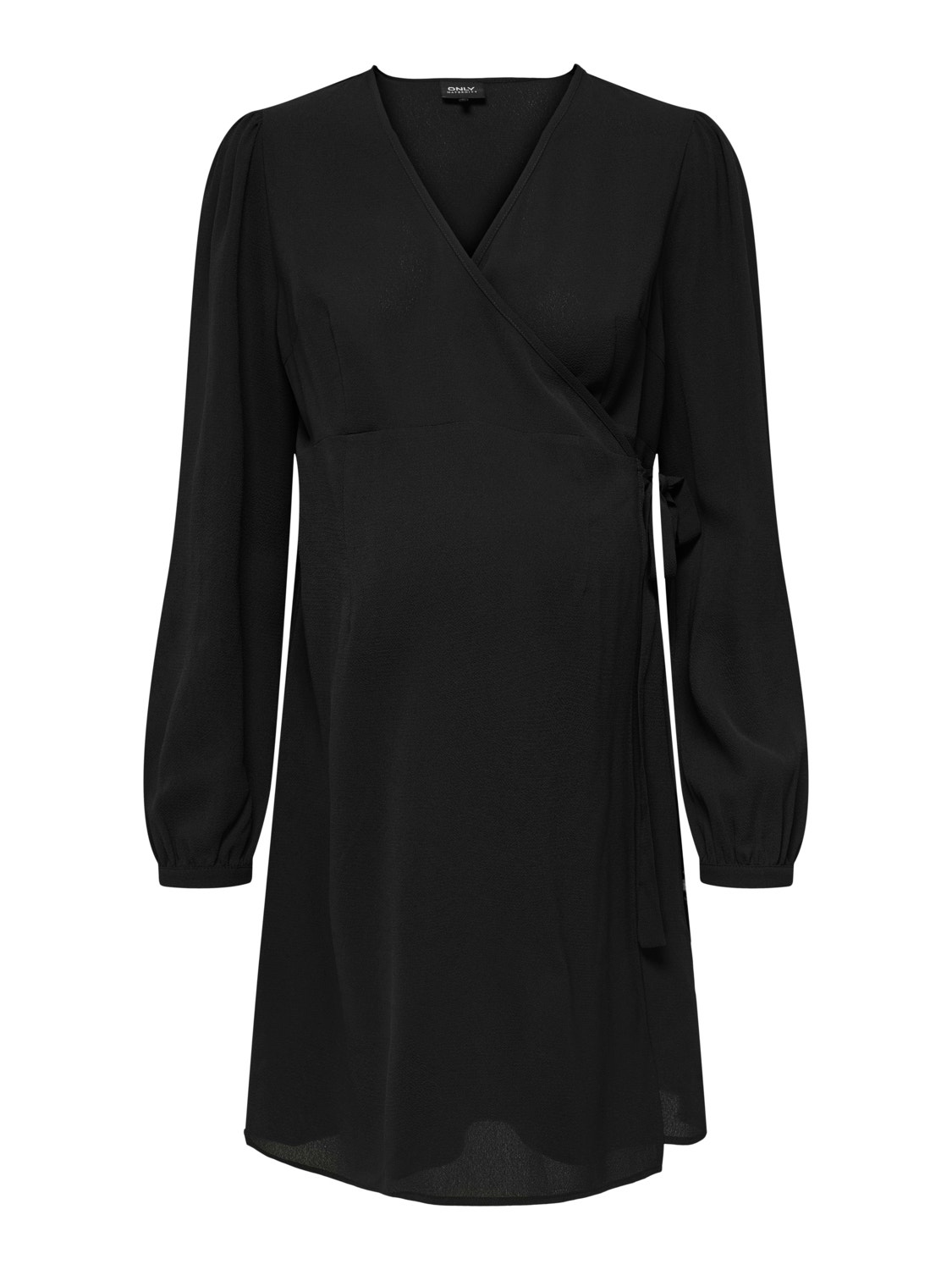 ONLY Mama Mini wrap dress -Black - 15305795