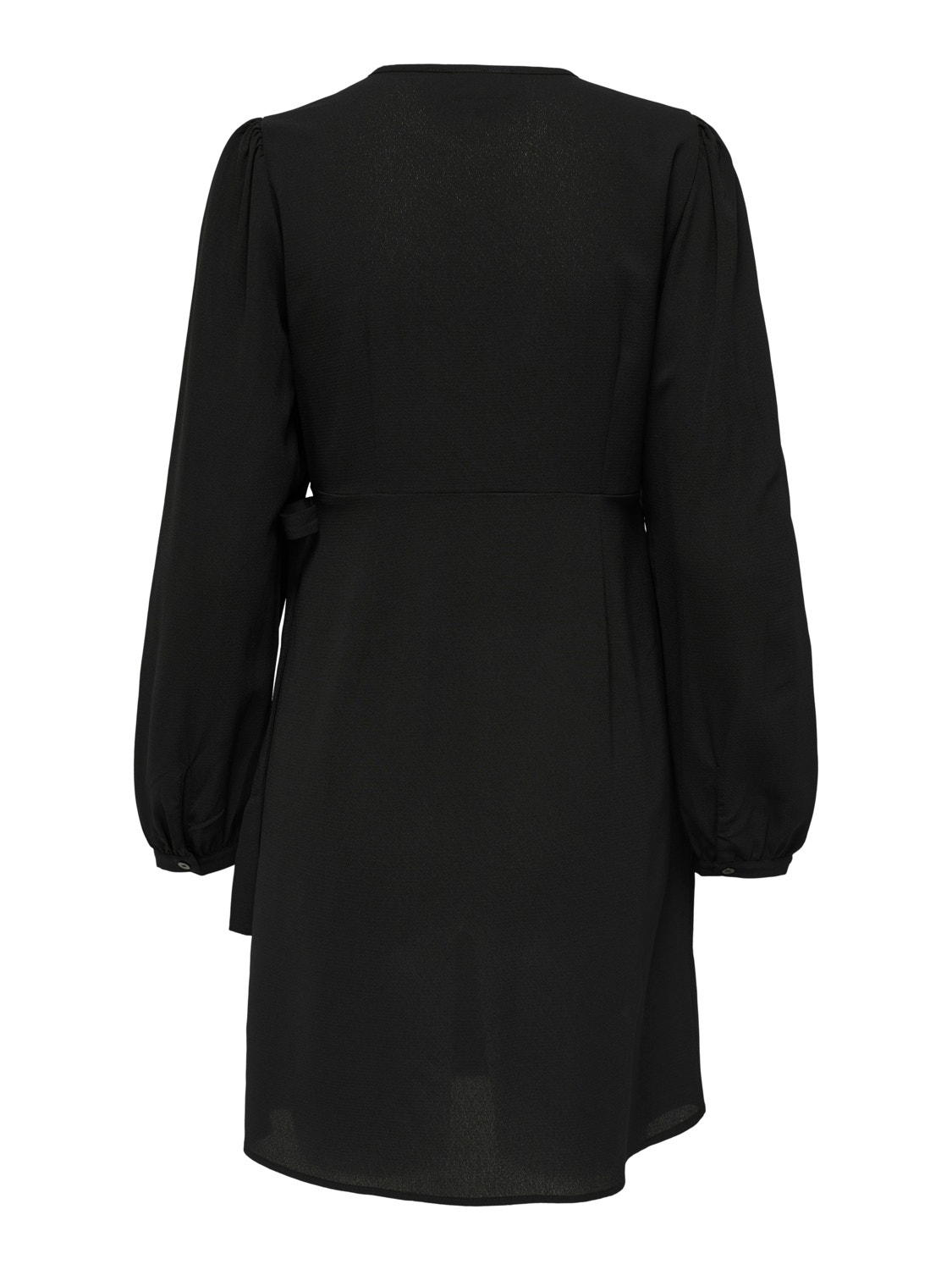 ONLY Normal geschnitten V-Ausschnitt Kurzes Kleid -Black - 15305795