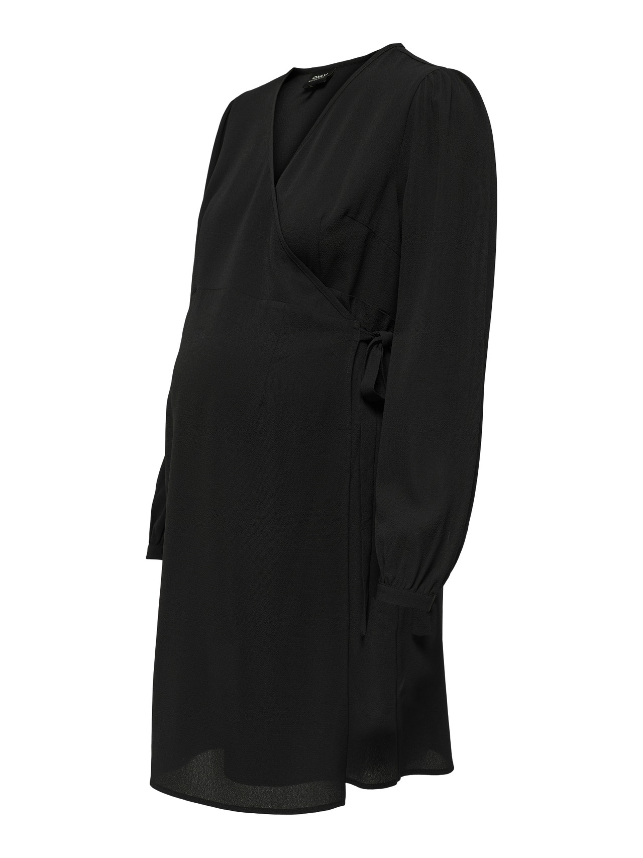 ONLY Normal passform V-ringning Kort klänning -Black - 15305795