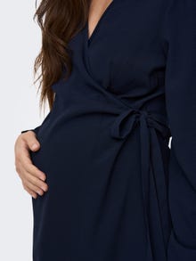 ONLY Mama Mini wrap kjole -Night Sky - 15305795