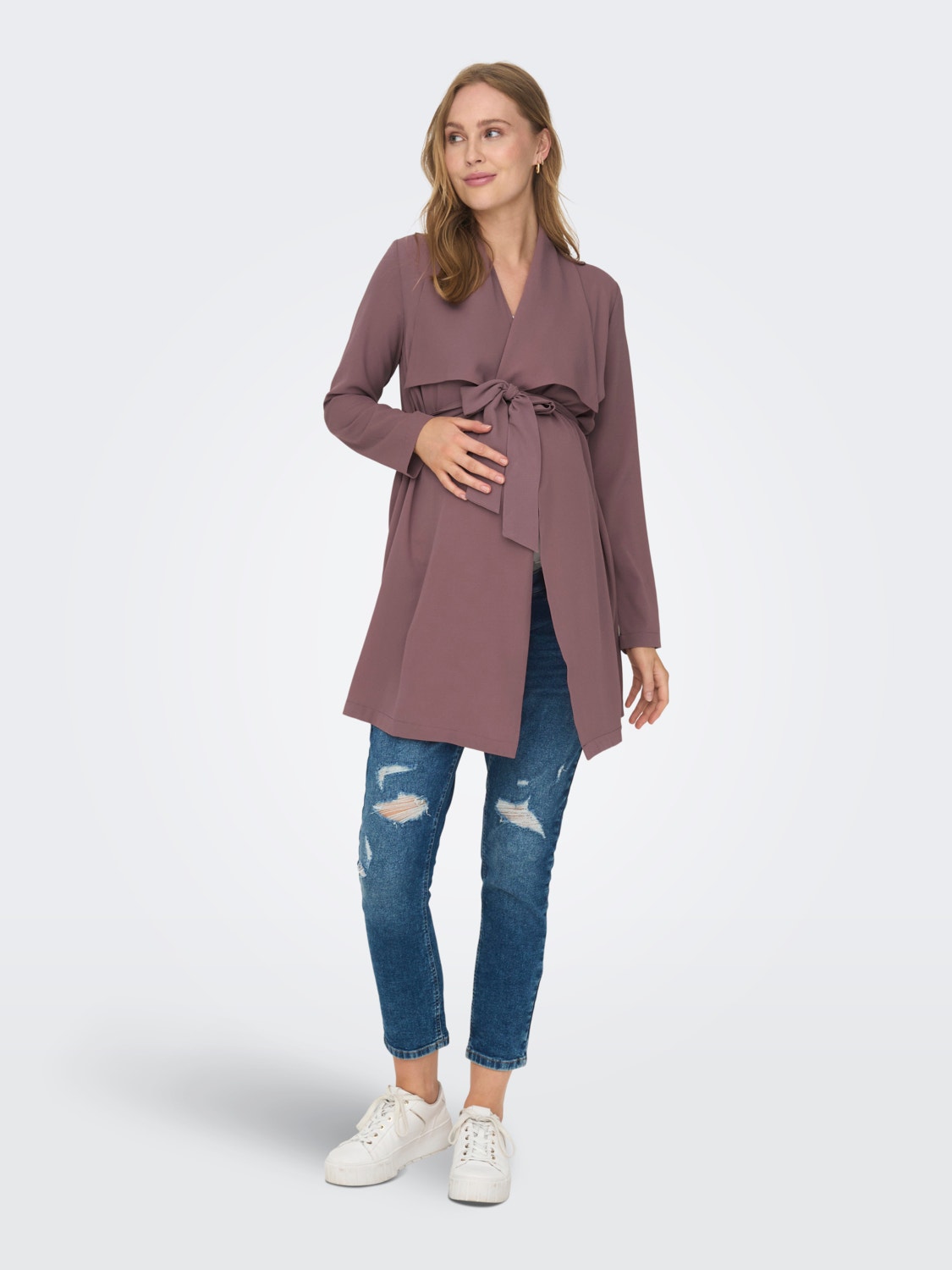 ONLY Splitthals Cardigan -Rose Taupe - 15305796