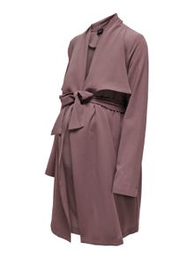 ONLY Mama tie belt cardigan -Rose Taupe - 15305796