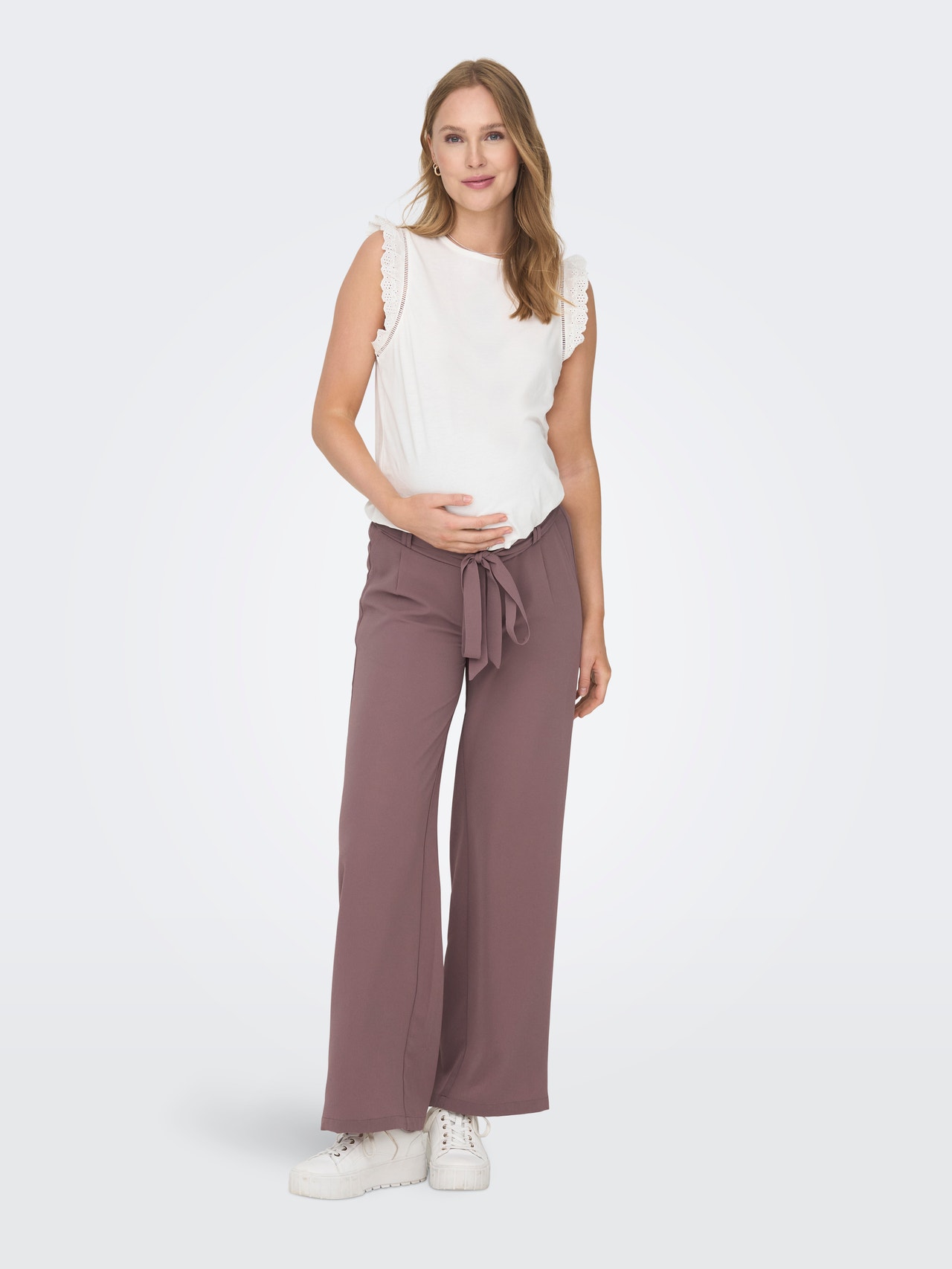 ONLY Mama Palazzo bukser -Rose Taupe - 15305797