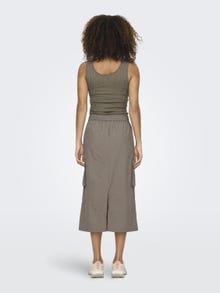 ONLY Midi Cargo skirt -Walnut - 15305803