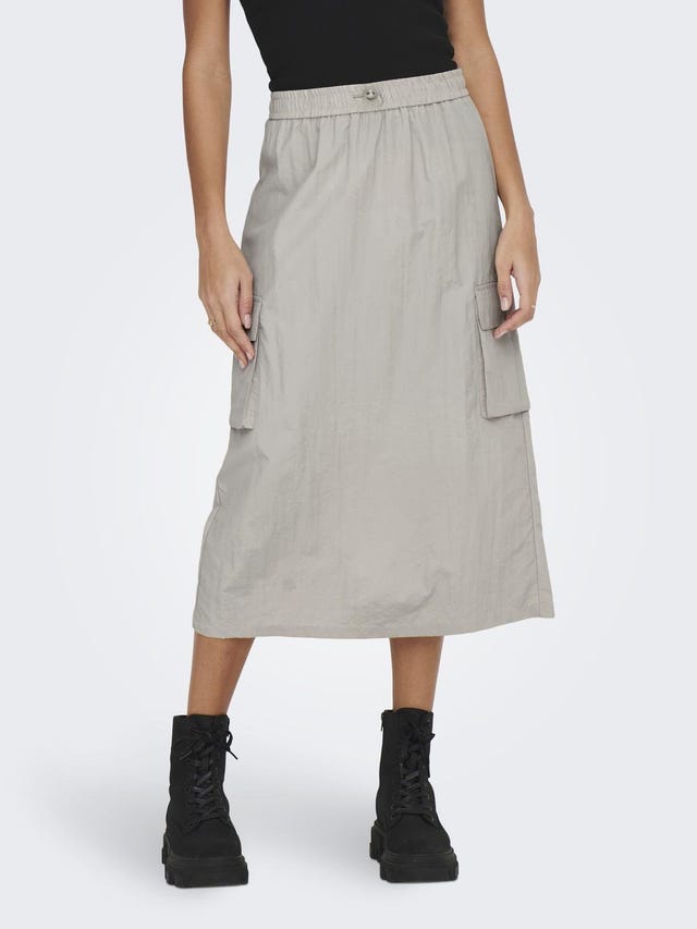 ONLY Mid waist Midi skirt - 15305803