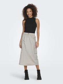 ONLY Midi Cargo skirt -Chateau Gray - 15305803