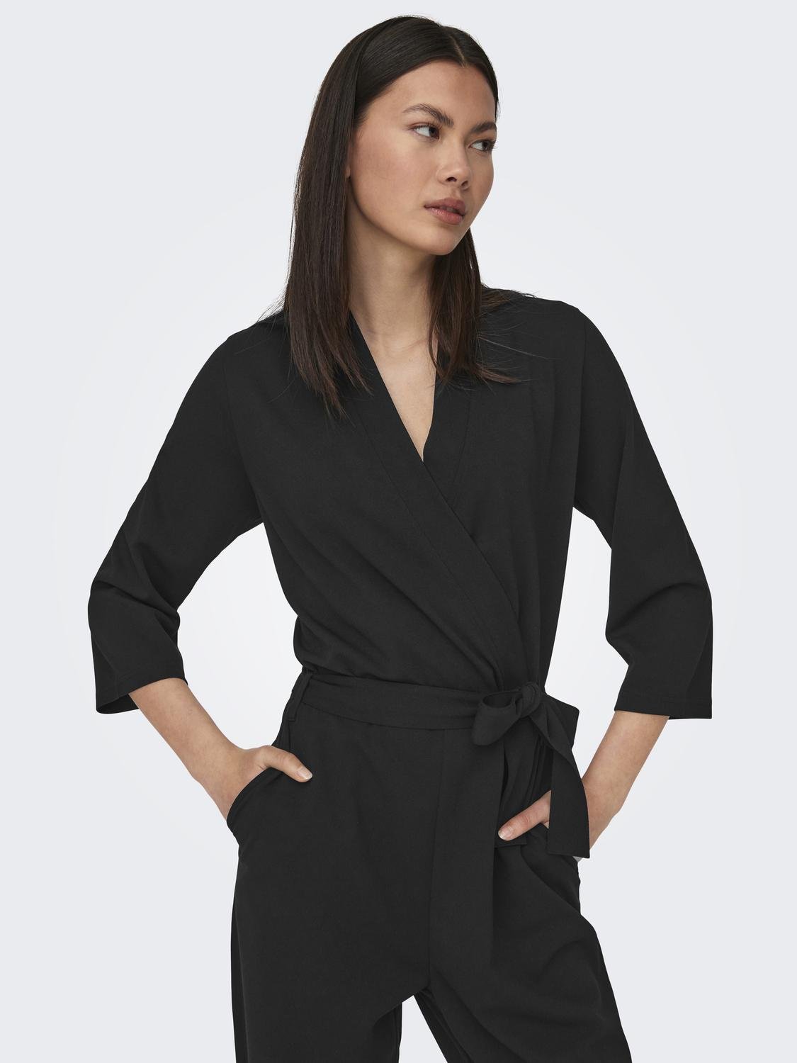 ONLY Fitted hems Jumpsuit -Black - 15305811