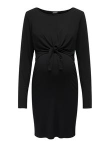 ONLY Mama dress with knot detail -Black - 15305817