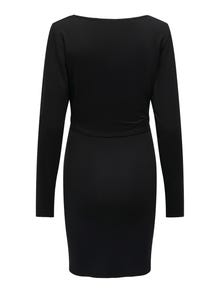 ONLY Regular Fit O-hals Lang kjole -Black - 15305817
