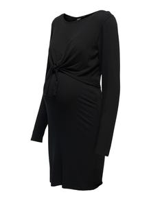 ONLY Mama dress with knot detail -Black - 15305817