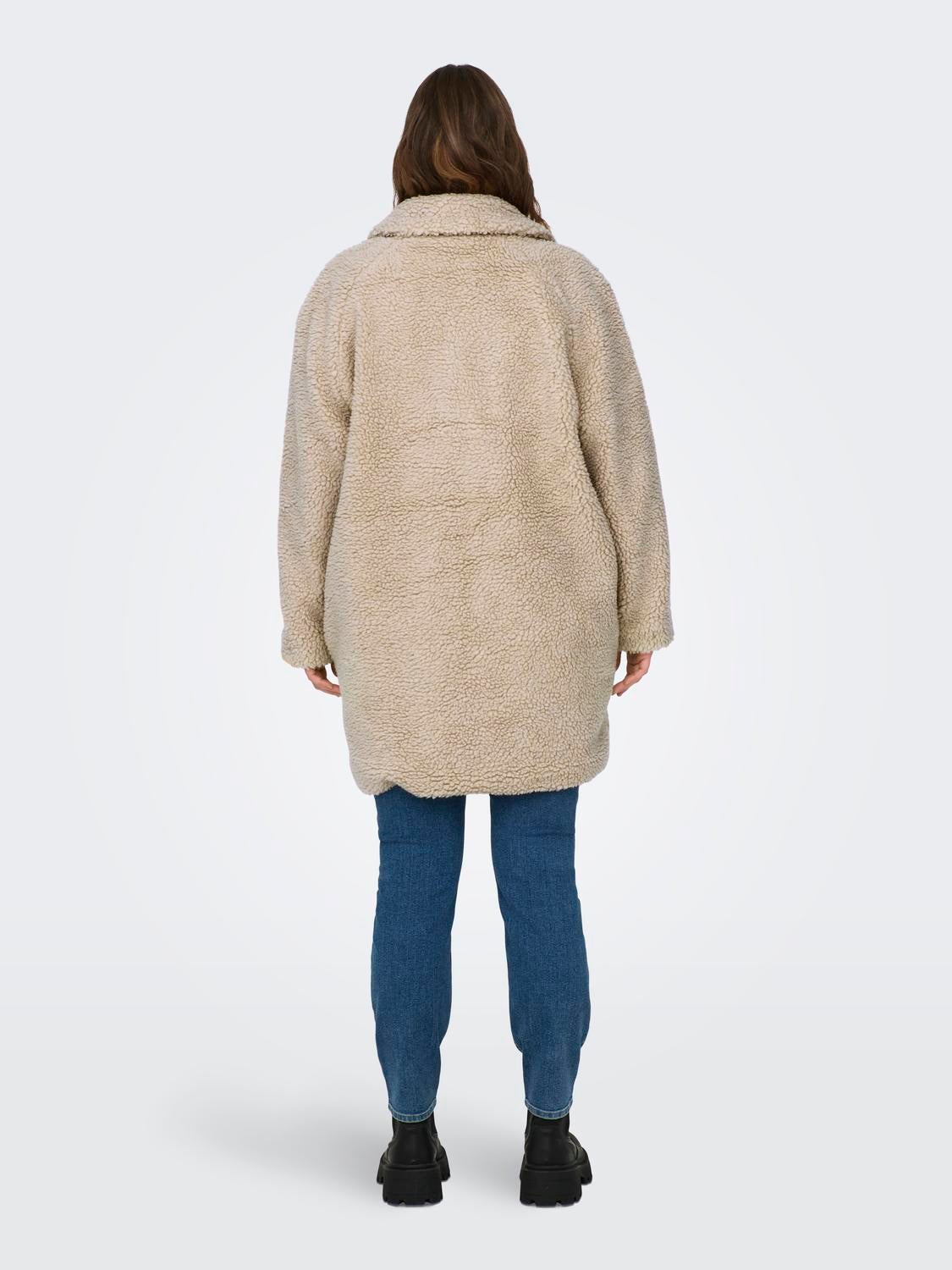 Long teddy coat outlet h&m