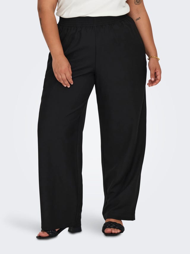 ONLY Loose Fit Mid waist Curve Trousers - 15305946