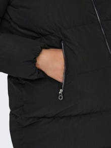ONLY Mama Dynefrakke med hætte -Black - 15305953