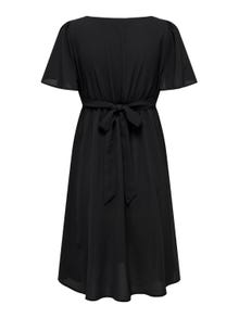ONLY Mama dress with v-neck -Black - 15305964
