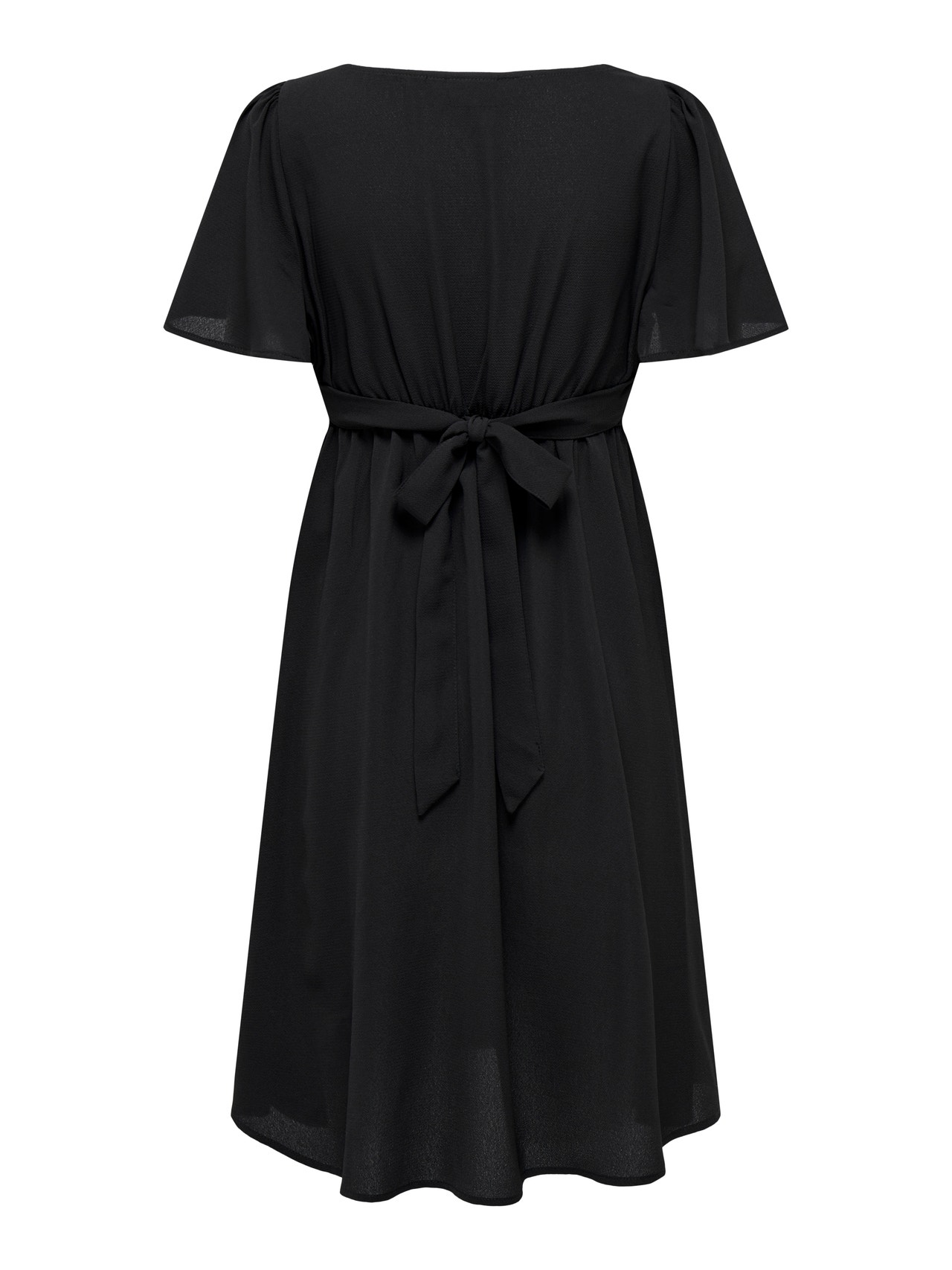 ONLY Vestido corto Corte regular Cuello en V -Black - 15305964