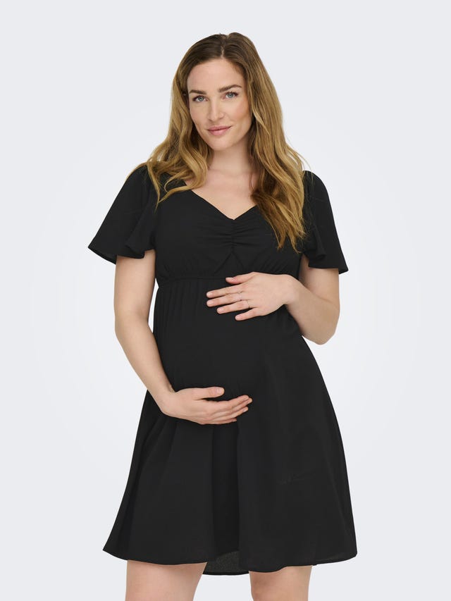 ONLY Mama kjole med v-hals - 15305964