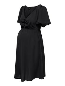 ONLY Regular fit V-Hals Korte jurk -Black - 15305964
