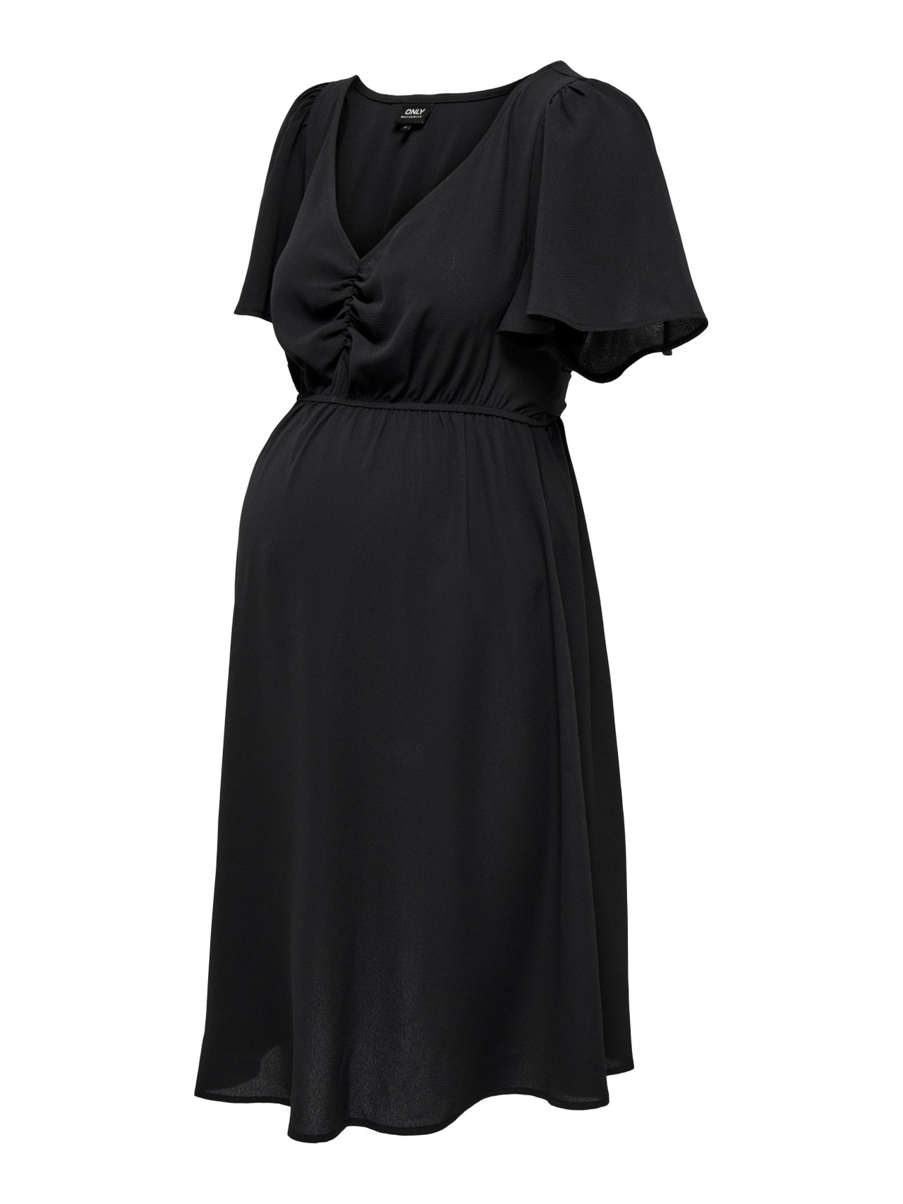 ONLY Vestido corto Corte regular Cuello en V -Black - 15305964