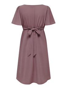 ONLY Mama dress with v-neck -Rose Taupe - 15305964