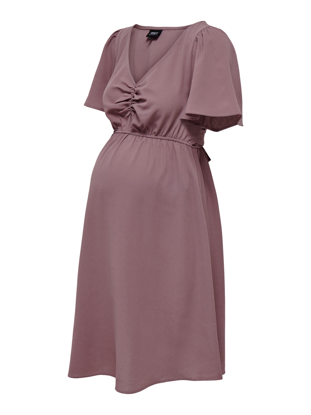 ONLY Regular Fit V-hals Kort kjole -Rose Taupe - 15305964