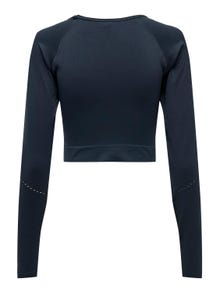 ONLY Tops Tight Fit Col rond -Blue Nights - 15305971