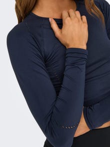 ONLY Tight fit O-hals Top -Blue Nights - 15305971